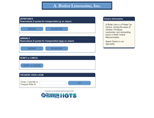 Tablet Screenshot of butlerlimo.hudsonltd.net