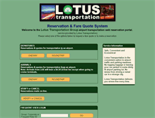 Tablet Screenshot of lotustransportation.hudsonltd.net