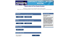 Desktop Screenshot of corporatecoachlimousine.hudsonltd.net