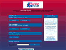 Tablet Screenshot of americanshuttle.hudsonltd.net